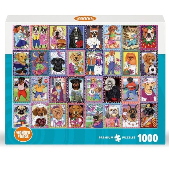 Jigsaw Puzzle Dandy Dogs 1000 Piece - Picture 1 of 10